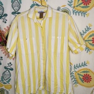 Sunny Stripes Men's Casual Shirt